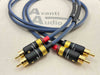 *Avanti Audio Allegro Unbalanced RCA Cables - ViaBlue Connectors  close up 