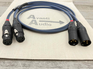 Avanti Audio Allegro Balanced XLR Cables - 1.0M Length - Connectors